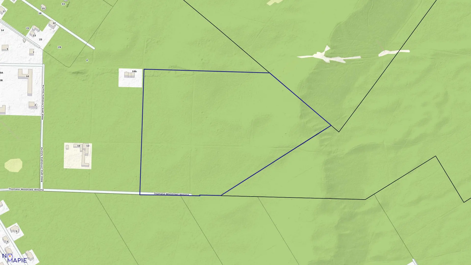 Mapa obrębu 83 w mieście Józefów